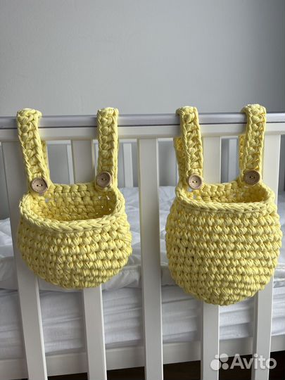 Вяжу корзинки для детских кроваток