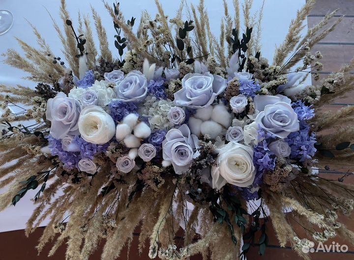 Цветы на свадебный стол