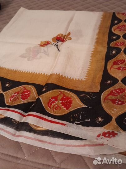 Старинный платок СССР гюльмендо