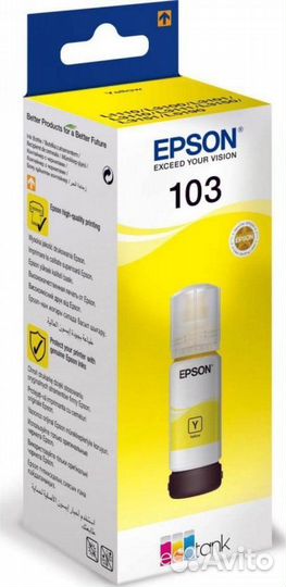Чернила для картриджа epson 103 C13T0044A yellov