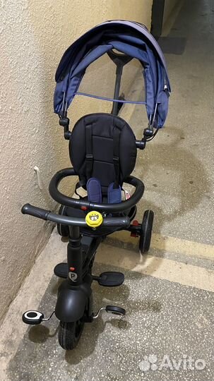 Трехколесный велосипед qplay rito с ручкой