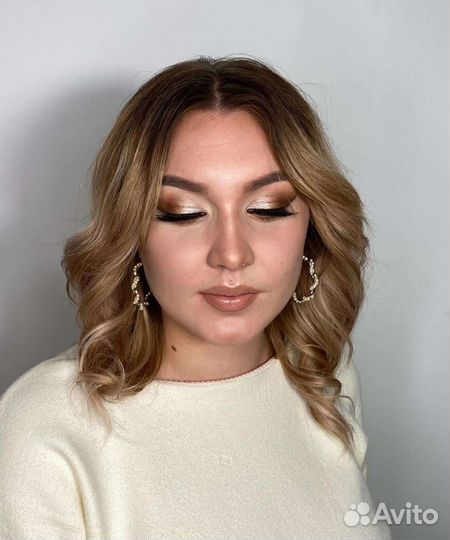 Макияж и прическа полный образ