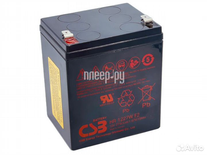 CSB HR1227W 12V 6.8Ah клеммы F2