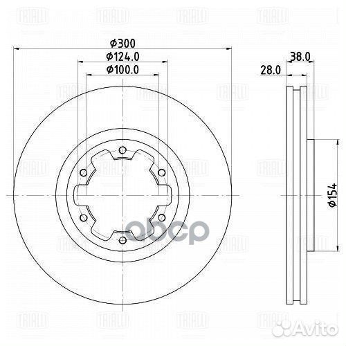 Диск торм. для а/м Nissan Pathfinder (97) /Pick
