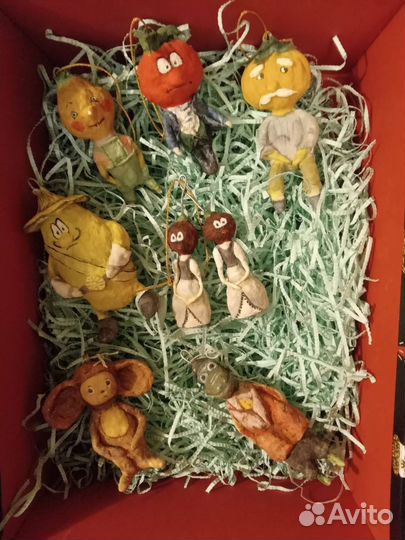 Набор ватных игрушек Чиполлино и Чебурашка