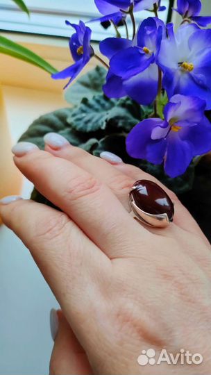 Сердолик кольцо серебряное