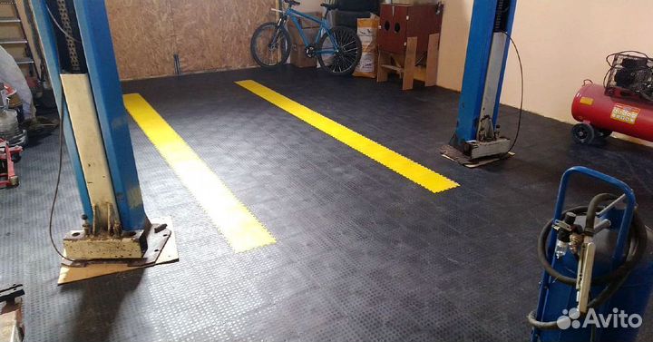 Пвх плитка для гаража