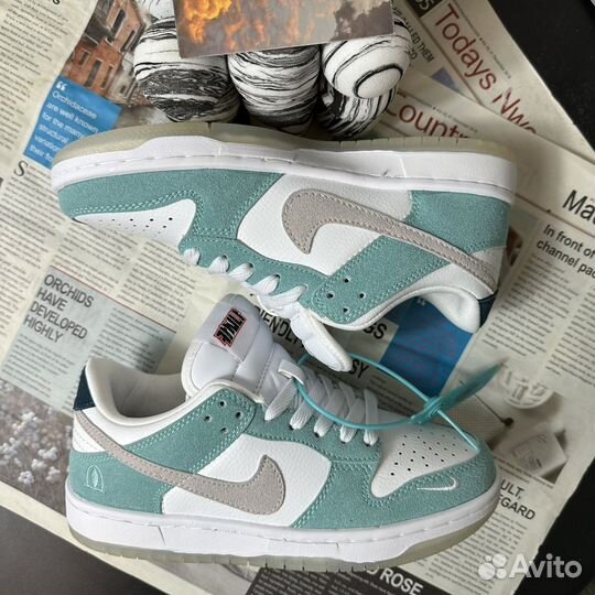 Кроссовки под заказ nike SB dunk white black