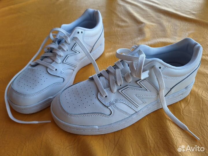 Оригинальные Кожаные кеды new balance 480