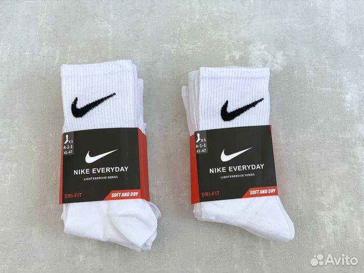 Белые носки Nike Everyday 10 пар