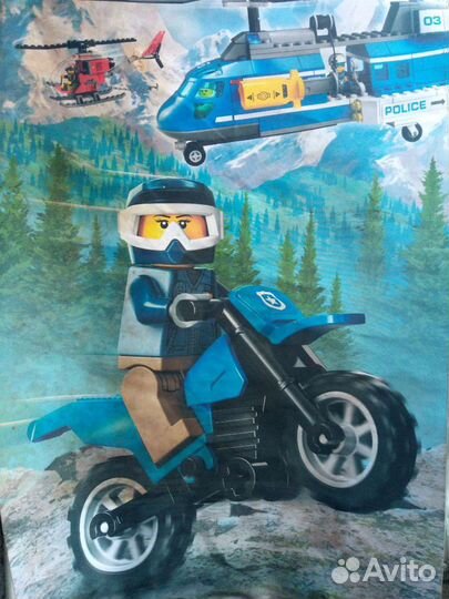 Lego City тканевые плакаты