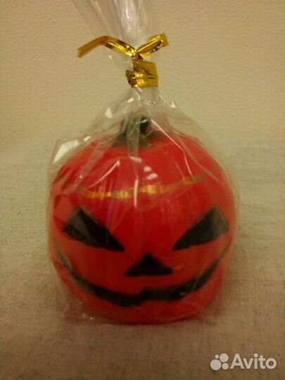 Свеча хелуин, ручная работа, роспись