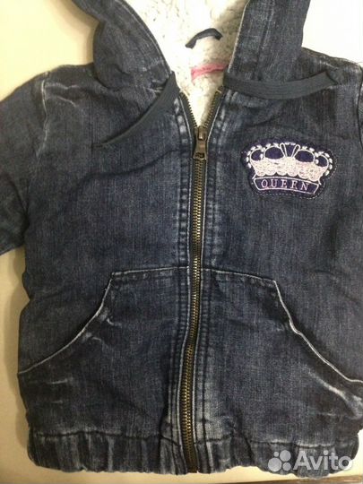 Куртка джинсовая на девочку 2-3 года