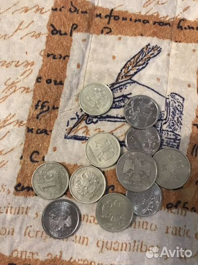 Монеты 1р и 2р 1999г, 1р с буквой р