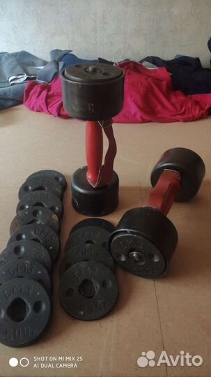 Гантели разборные