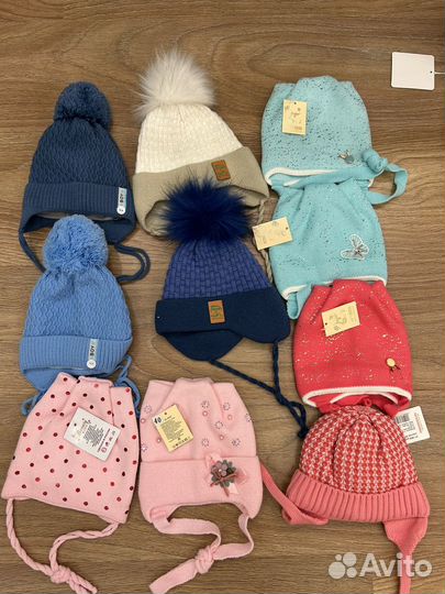 Шапки для новорожденных осень/зима