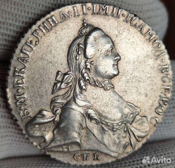 Рубль 1764 спб са AU