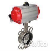 Затвор дисковый поворотный DN.ru 316L-316L-epdm Ду80 Ру16, корпус - нержавеющая сталь, диск - нержав