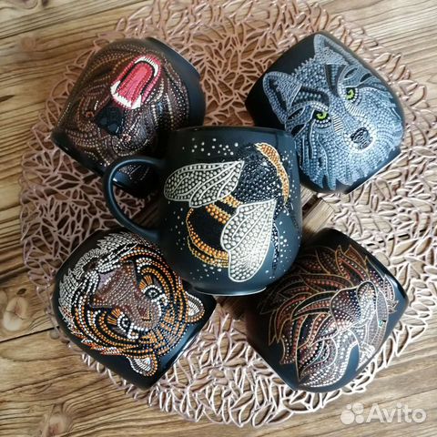 Кружка с ручной росписью