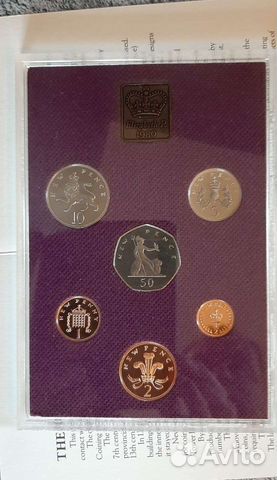 Набор монет Великобритании 1980 год