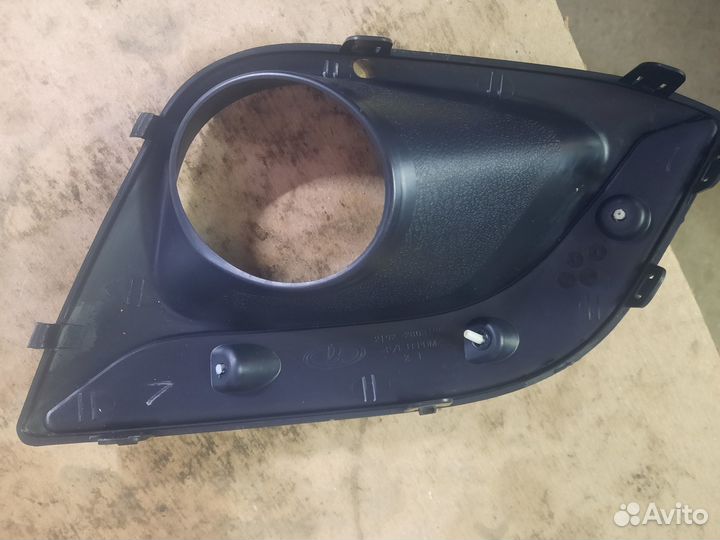 Облицовка переднего бампера правая