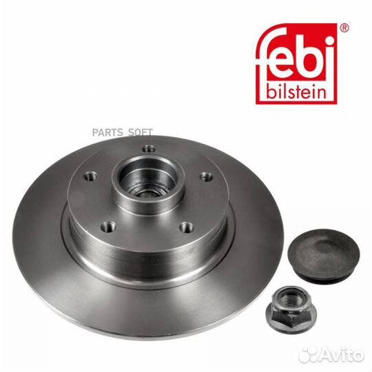 Febi 38306 Диск торм.зад.260x8 5 отв.c подш.,с кол