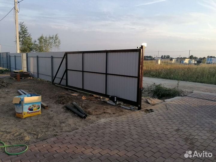 Откатные ворота. Откатные ворота под ключ