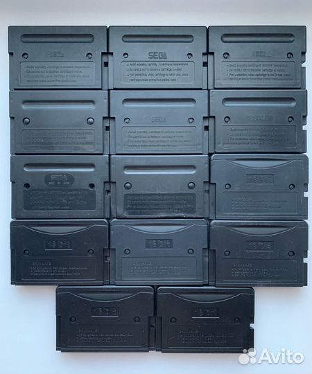 Игры для Sega, картриджи из 90-х