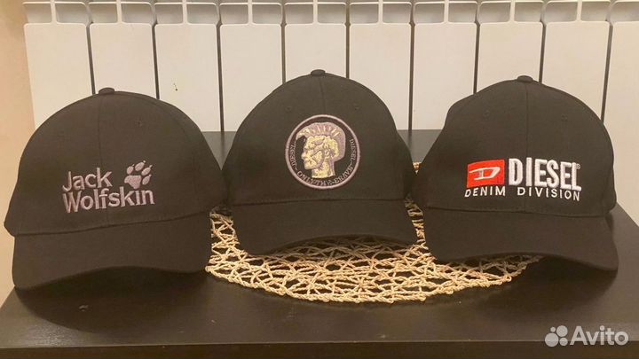 Бейсболка Jack Wolfskin и Diesel Мужская Хлопок