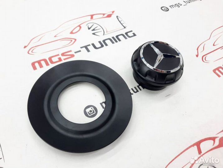 Колпачок Mercedes тарелка black 145мм 1 шт