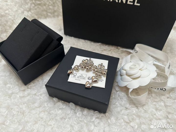 Серьги chanel оригинал