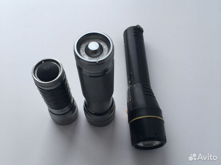 Три фанарика светодиодных на запчасти
