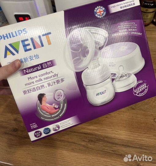 Молокоотсос avent электрический новый