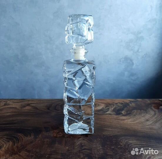 Флакон Iceberg Kesma,375 мл,хрусталь,винтаж,Египет