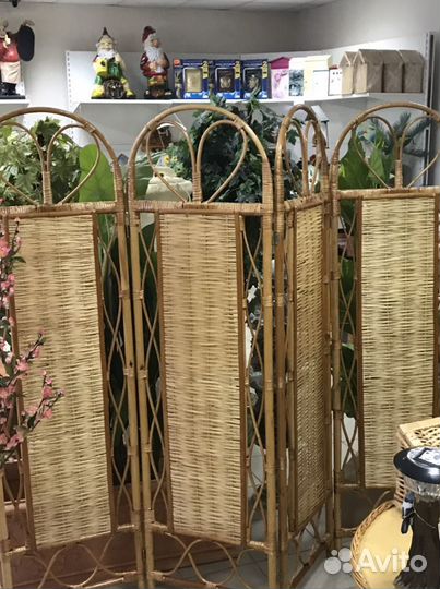 Ширма плетеная из лозы