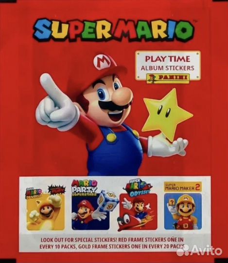 Наклейки Mario panini