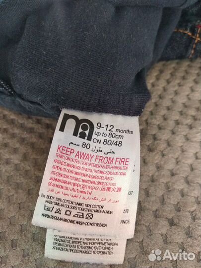 Комбинезон джинсовый 80р