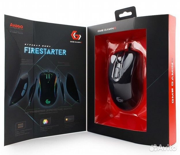 Игровая мышь MG-750 Firestarter, черный, 4000dpi