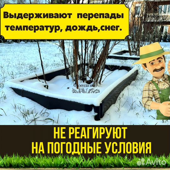 Грядки из древесно-полимерного композита