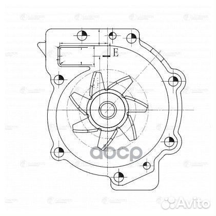 Насос водяной для а/м Volvo S60 (10) /S80 (98)