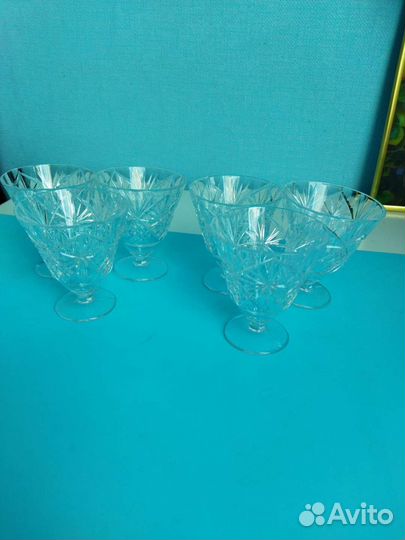 Хрустальные рюмки на ножке СССР