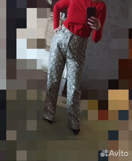 Брюки женские из экокожи