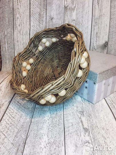 Плетеные корзины тарелки вазы