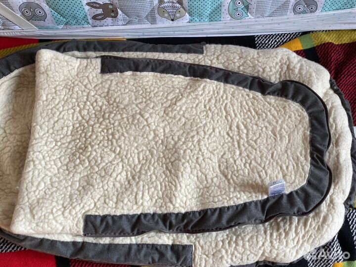 Меховой конверт в коляску овчина markus