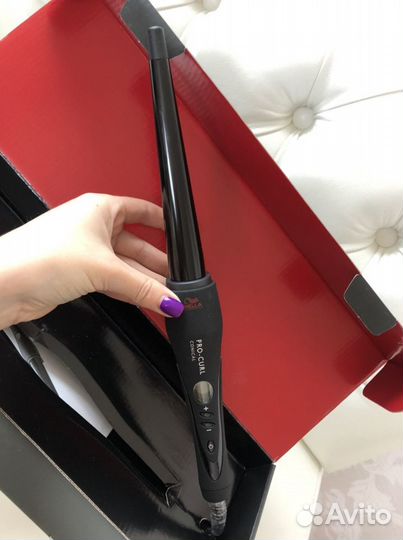 Щипцы плойка wella pro curl conical новые