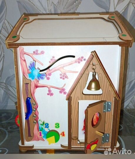 Бизиборд домик со светом большой