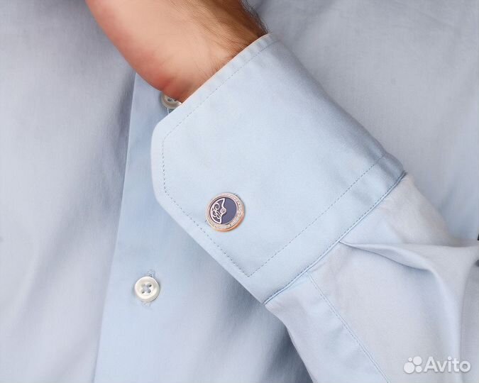 Золотые запонки с эмалью Breguet