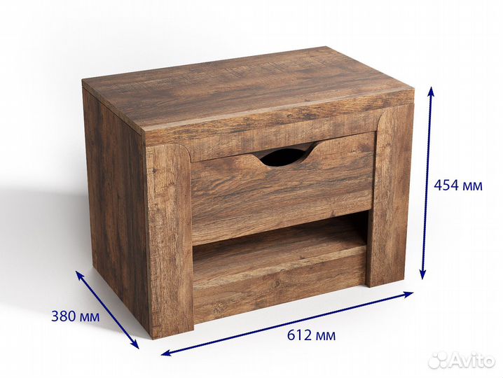 Тумба прикроватная Регина дуб самдал