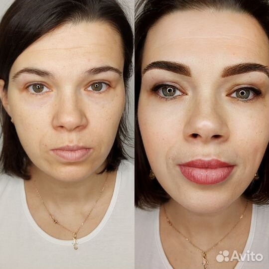 Перманентный макияж бровей губ и век татуаж