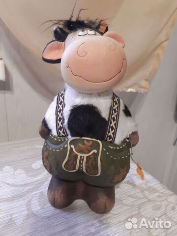 Копилка сувенир коровка